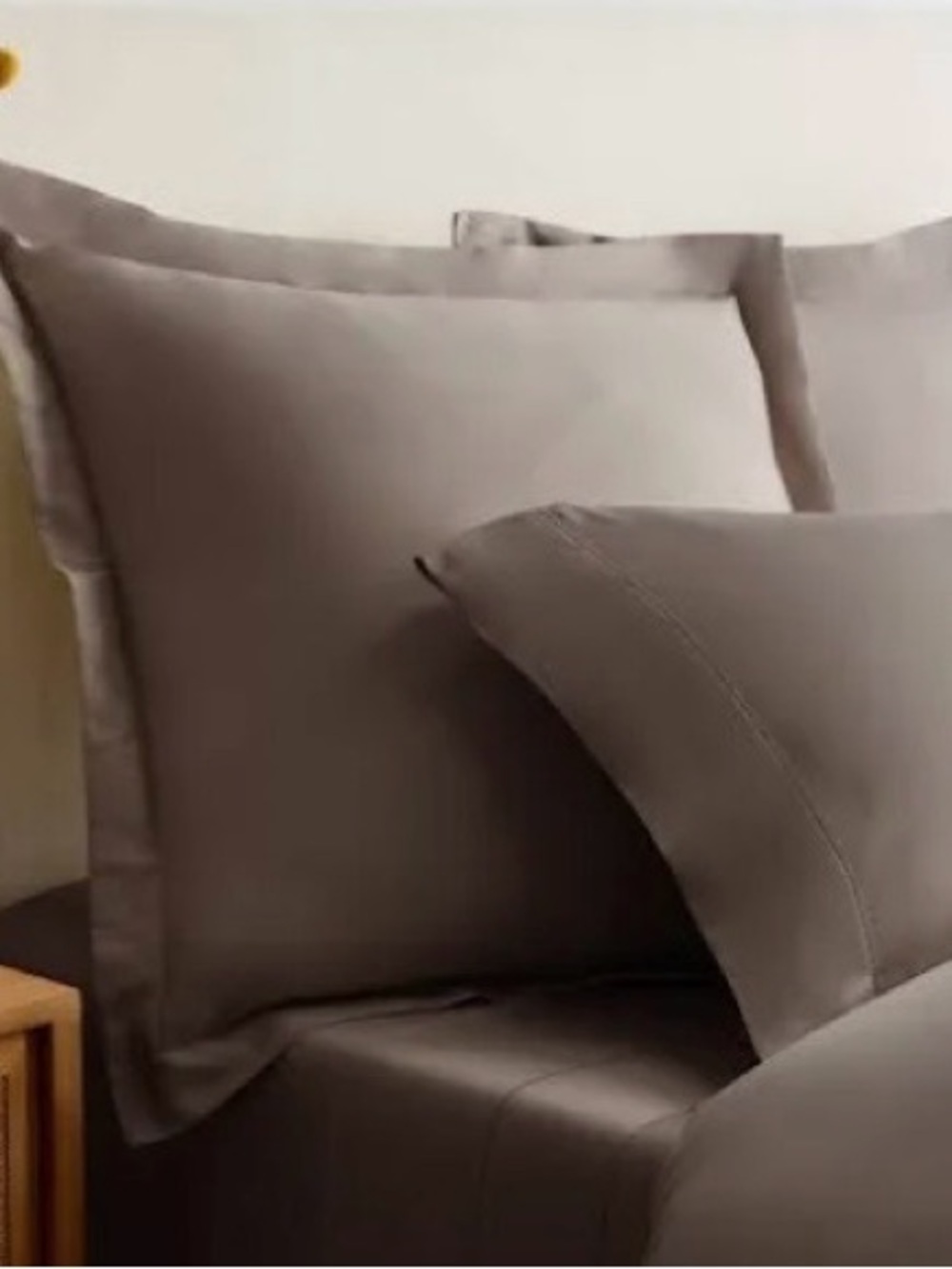 NEW Quince Giza Cotton Sateen Duvet Cover Set, King/Cal King (Stone)